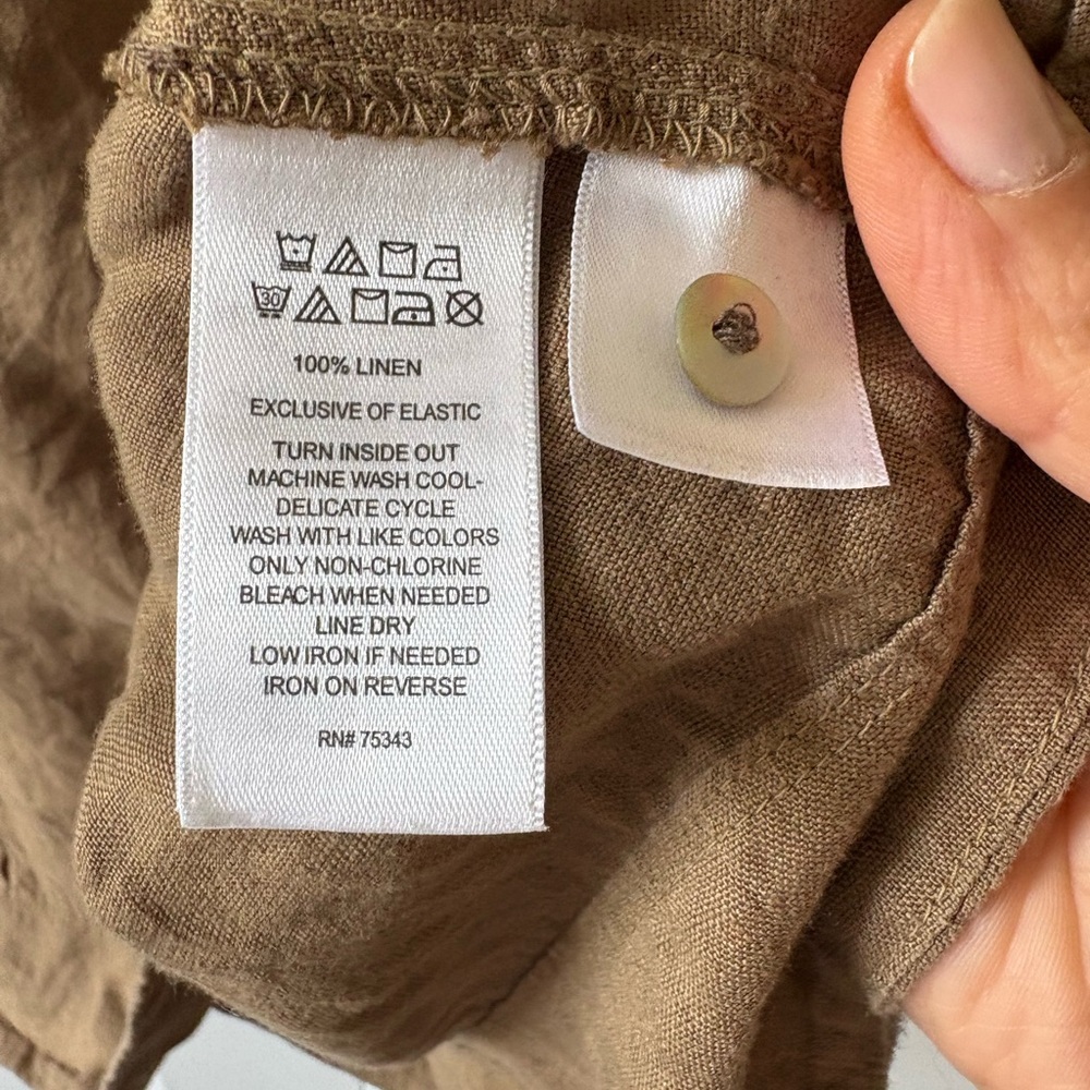 Nicole Miller Brown Linen Mini Dress - Picture 5 of 7